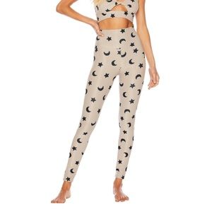 Beach Riot Ayla Legging - Taupe Moon and Star